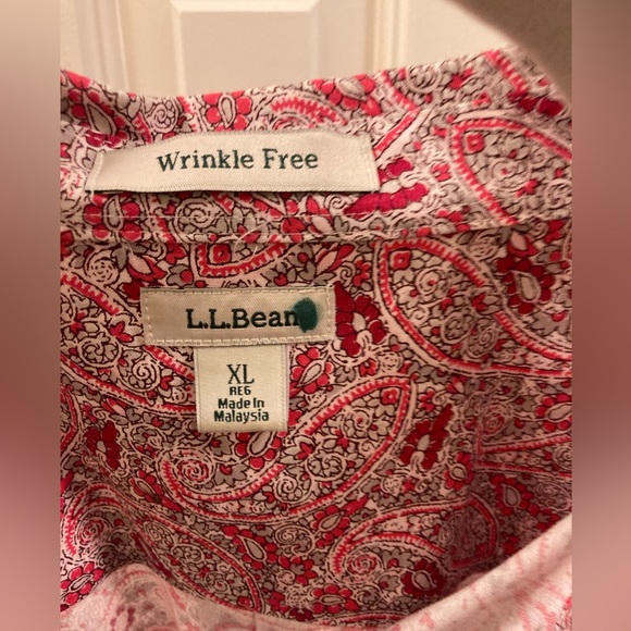 Lands End Paisley cotton blouse. - Picture 3 of 5